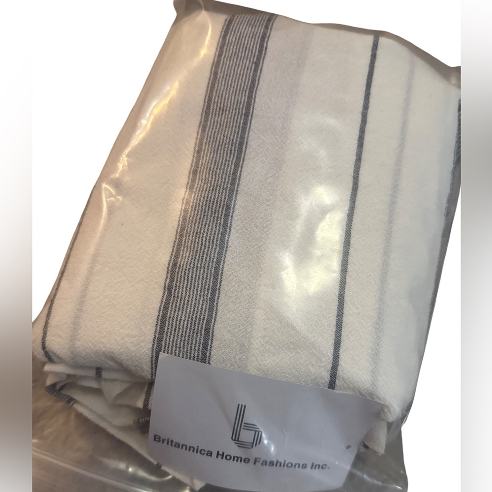 Elegant Gray and White Striped Shower Curtain